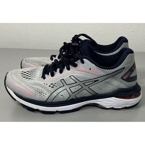 ASICS GT-2000 7 Women Running Shoes Gray‎ Navy 6.5 Workout Gym Athletic Comfort